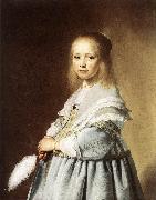 VERSPRONCK, Jan Cornelisz Girl in a Blue Dress wer Sweden oil painting reproduction